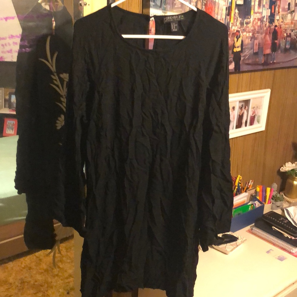 LBD with cape sleeves and button back